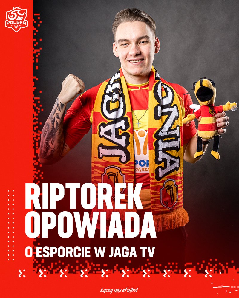 Łączy nas eFutbol (@pzpnefutbol) on Twitter photo Dziś o 19:20 Kamil <a href="/Riptorek/">Kamil Soszyński</a> Soszyński będzie gościem podcastu #StudioSłoneczna w <a href="/Jagiellonia1920/">Jagiellonia Białystok</a>.TV 🔥 Rozmowa będzie dotyczyła głównie esportu🎮, reprezentacji Polski 🇵🇱 i projektu <a href="/JagaEsports/">Jagiellonia Esports</a>! Dziś o 19:20 Kamil <a href="/Riptorek/">Kamil Soszyński</a> Soszyński będzie gościem podcastu #StudioSłoneczna w <a href="/Jagiellonia1920/">Jagiellonia Białystok</a>.TV 🔥 Rozmowa będzie dotyczyła głównie esportu🎮, reprezentacji Polski 🇵🇱 i projektu <a href="/JagaEsports/">Jagiellonia Esports</a>!