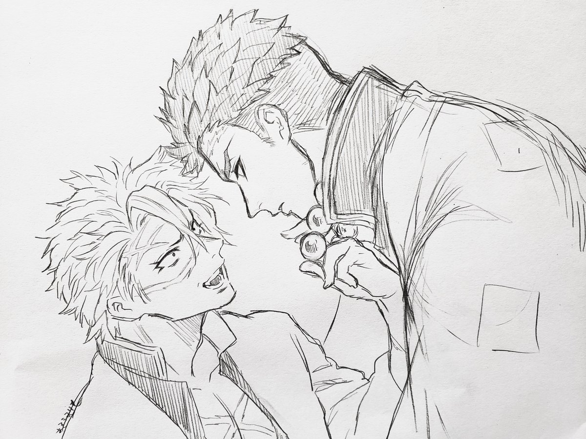 痴✨話喧✨嘩中の📿🍃
🍃チュワンはしっかり相手の目を見てはなしたいので📿さんの数✨珠を引っ張って無理矢理顔を向かせます。
📿さんは毎回おとなしく従います(惚✨れた弱✨み)(でも口✨喧✨嘩はきっちりする)(そして仲直り…)(か、ら、の………ッッ)
↑アホみたいに長いけどそんな📿🍃です。 