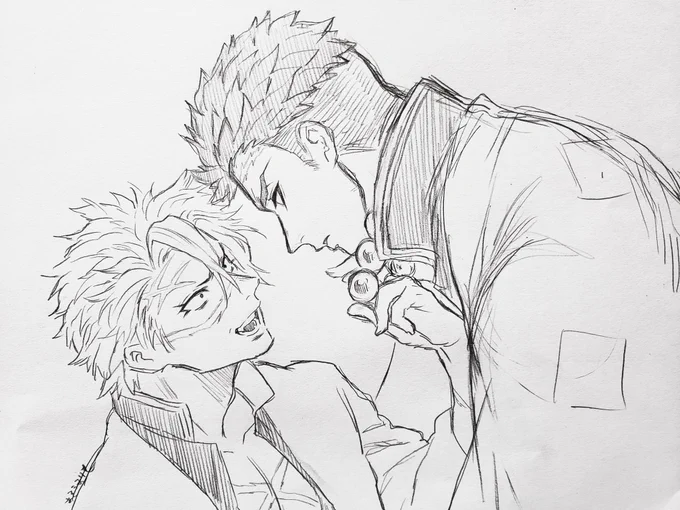 痴✨話喧✨嘩中の📿🍃
🍃チュワンはしっかり相手の目を見てはなしたいので📿さんの数✨珠を引っ張って無理矢理顔を向かせます。
📿さんは毎回おとなしく従います(惚✨れた弱✨み)(でも口✨喧✨嘩はきっちりする)(そして仲直り…)(か、ら、の………ッッ)
↑アホみたいに長いけどそんな📿🍃です。 