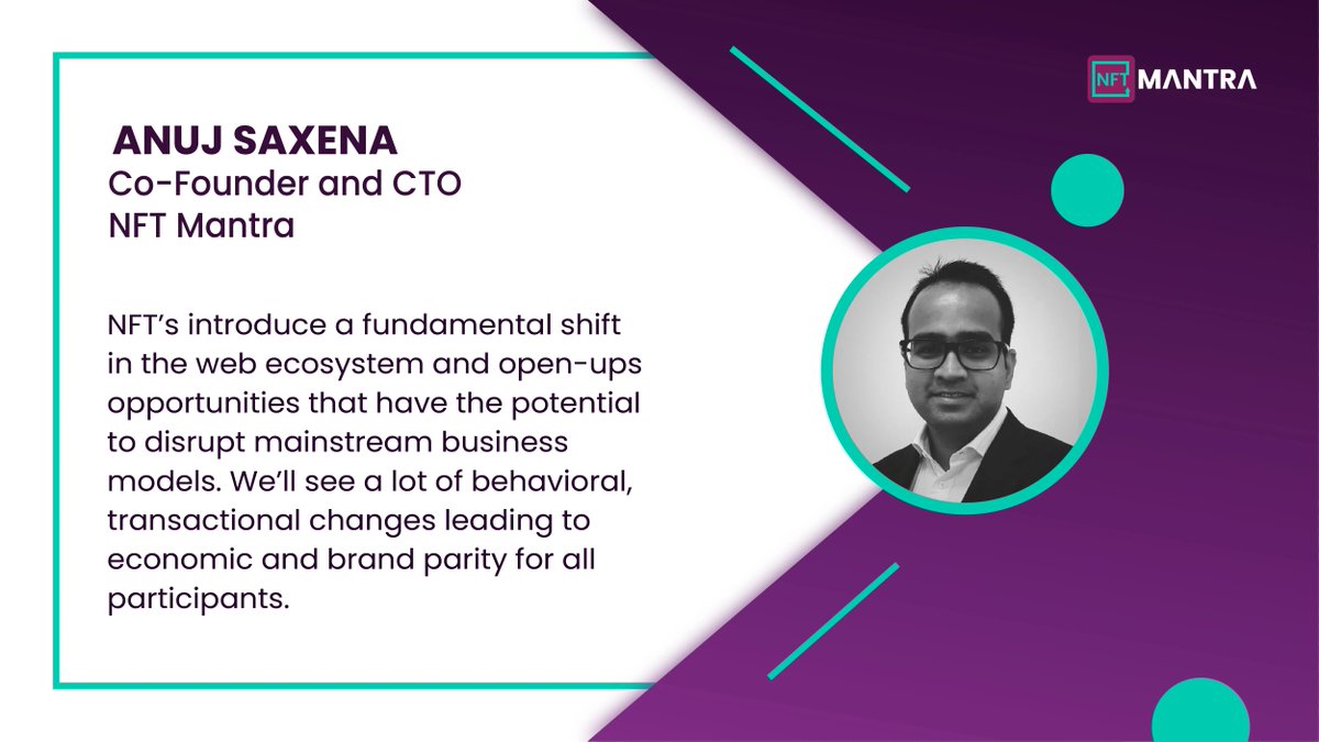 Meet NFT mantra co-founder Anuj Saxena 😊 Stay Tuned! #Interview coming soon.

#NFTcommunity #nftmantra