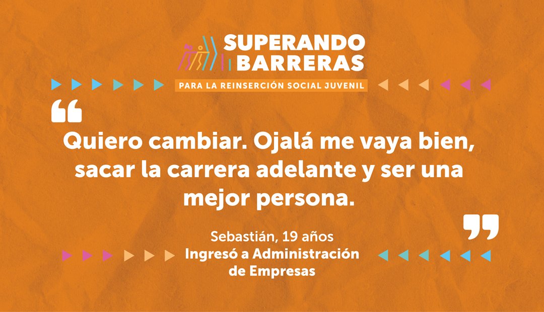 🔵Más de un centenar de jóvenes en justicia juvenil iniciaron sus estudios superiores🔵

➡️ 33 jóvenes -un tercio de quienes inician sus estudios- optaron por una carrera del área de ingeniería.

Más información ➡️bit.ly/3L30r81

Aquí algunas palabras de Sebastián 👇🏽