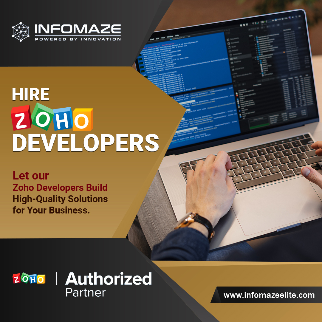 infomazeelite's tweet image. Do you find issues organizing your business data or need customized forms for a survey or other purposes? Hire our Zoho developers to create the top-notch web & mobile apps as per your needs.
Learn more: bit.ly/3jWkV6y
.
.
#hirezohodeveloper #zohointegration #infomaze