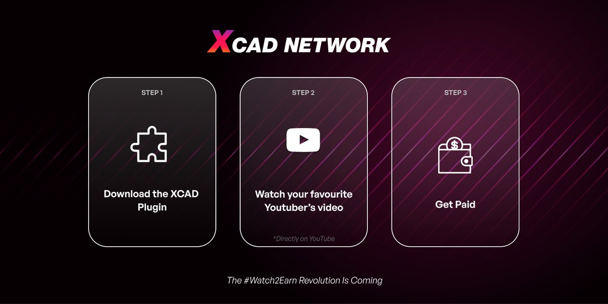 XcademyOfficial's tweet image. For the first time ever you will be able to earn money by watching YouTube! ▶️

We have recently seen huge growth in the #Move2Earn space with $GMT  📈

Now it's time for #Watch2Earn 💰

Launching Q2 2022. 

$ZIL $BNB $XCAD