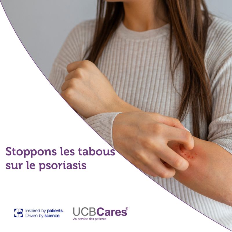 UCB_France's tweet photo. 📢 « Même quand j’ai chaud, je préfère porter des manches longues pour éviter les questions sur mes plaques. »

😏  Le #psoriasis affecte aussi la bien la vie sociale, que professionnelle, la vie de famille ou la vie intime…