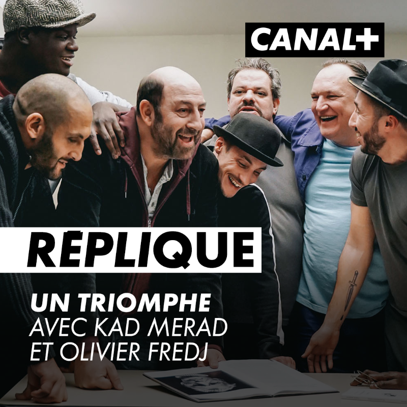 CanalplusCinema's tweet photo. Ne manquez pas #Réplique, le podcast Cinéma de Canal+ 🎙️🎬
Pour #UnTriomphe, Kad Merad rencontre Olivier Fredj, professeur de théâtre en prison 👇