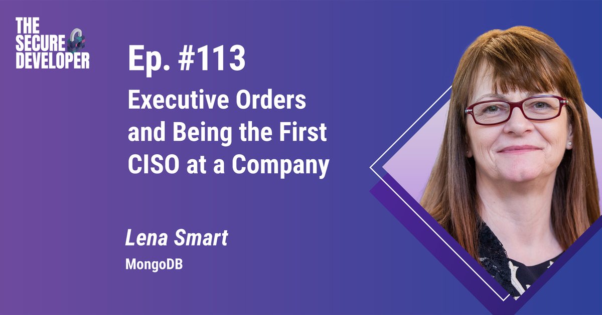 MongoDB's tweet photo. Our own @LenaSmart8 sat down for a fantastic discussion with @guypod covering #supplychain security, Software Bill of Materials, her work with @ITISAC, and much more for the #TheSecureDev podcast.
Check out the full episode!👇🏼
https://t.co/UmuSElzQ96 https://t.co/FkpswciQK6
