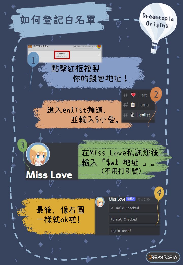 Dreamtopiafi's tweet photo. Enlist your #WL and #OG role now to get discounts! https://t.co/964GWY9eiv