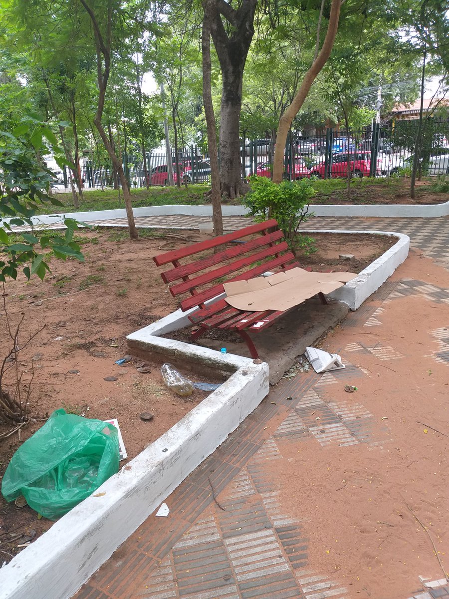 EnriqueV1902's tweet photo. @oscarodriguezpy hay como 7 asignados en la plaza Italia siempre pero la plaza siempre sucia. Todos los cuidados siempre en cerrar pero la limpieza si lo hacen, lo hacen con ramas de palmera, no tienen aparentemente herramientas por eso no limpian. https://t.co/oo38fVlNOf