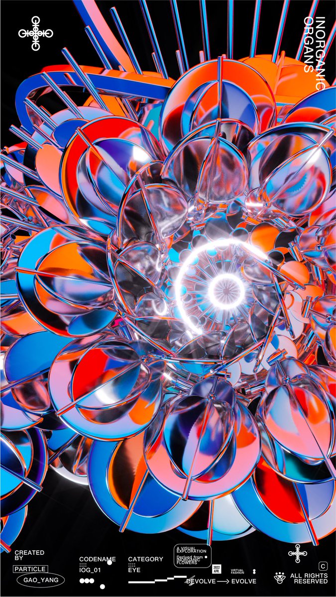 wqxgp's tweet photo. 无机感官：眼
INORGANIC ORGANS: EYES

made with @MaxonVFX #cinema4d 
Rendered in @OTOY  #OctaneRender 

#render #3d #digitalart https://t.co/jzmMh1gHfz