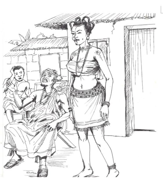 OsitaAmakeze's tweet photo. Could it be that @Nwabuzorchinwe4 drew @ritaUdominic in #TheLastCarver?
"Just as the seed of beauty, which her name meant, she flowed like a gentle morning stream. Around her hip, wound a mud red #jigida spotted at intervals with small black ones... " https://t.co/PYVfKsWVas https://t.co/LCJDgBJA5a
