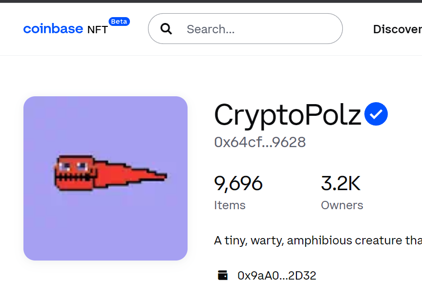 metapond's tweet photo. Our @CryptoPolzNFT collection is verified on @Coinbase_NFT! Probably something... https://t.co/kVnZJY2NcZ