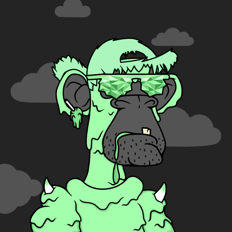 _JayIsip_'s tweet photo. ...okay, this is fun! 🌳 Greened-out the homie in honor of #420day 🌳 this dude done seen some shit! stay high my frens @DerivativeApes @Jingles_nft  #DerangedApes #SODAtivity #SODAGang https://t.co/S8VAXrbEvk
