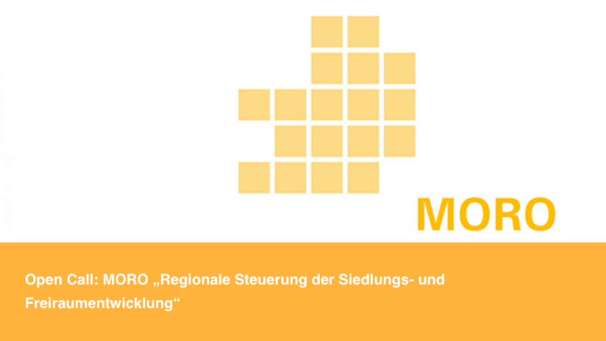 ++ Open Call: MORO „Regionale Steuerung der Siedlungs- und Freiraumentwicklung“++ 

<a href="/BMWSB_Bund/">Bundesbauministerium</a> und <a href="/bbsr_bund/">BBSR</a> stellen Mittel zur Erprobung innovativer Ansätzen in der regionalen Flächensteuerung zur Verfügung. Bewerbungsschluss: 13.05.2022.
Mehr Infos: bit.ly/3Lguqtv