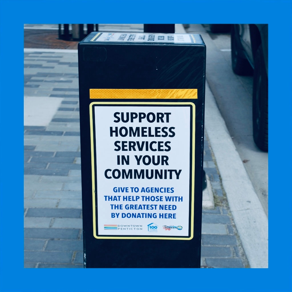 Support homeless services with our Kindness Meter 💙

The meter is located just south of City Hall in the 100 block of Main Street.

Funds collected from the meter will be given directly to 100 More Homes Penticton.

⁠