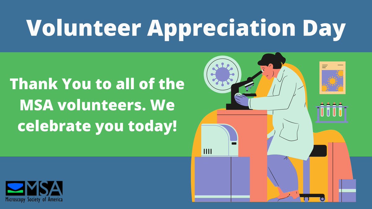 Today is #VolunteerAppreciationDay and we want to take this time to thank ALL of our wonderful MSA volunteers who have dedicated their time and skills to propel the mission of the Society. Thank you for all that you do! #VolunteerAppreciationMonth #ThankYouVolunteers