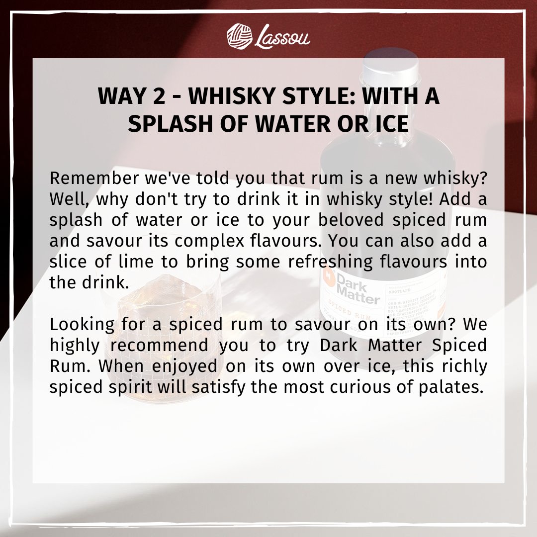 Just in case you were running out of ideas on how to use your bottle of rum, we've got your back! Swipe left 😎🍹

Discover our range of rums here l8r.it/lcVn

#carribeanrum #darkrum #jamaicarum #rum #rumcollector #rumlover #rumlovers #spicedrum
