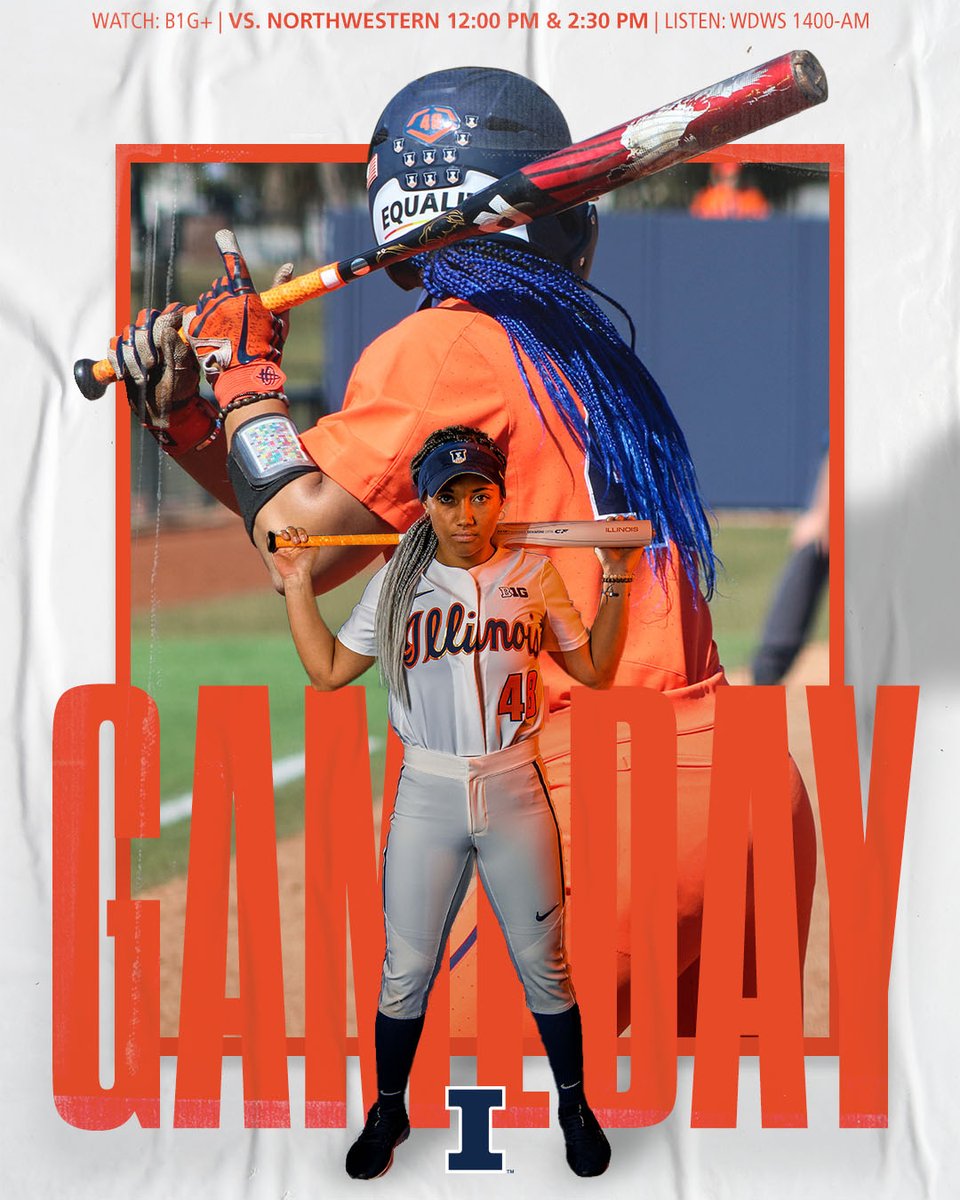 IlliniSB's tweet photo. Let's play ✌️ at our place! 🔶🥎🔷

🆚Northwestern (DH)
🏡Eichelberger Field
⏰12:00/2:30 p.m. CT
📺B1G+
📻WDWS 1400-AM
📊https://t.co/YHYeRm2ha9 https://t.co/6V9Id2EmSV