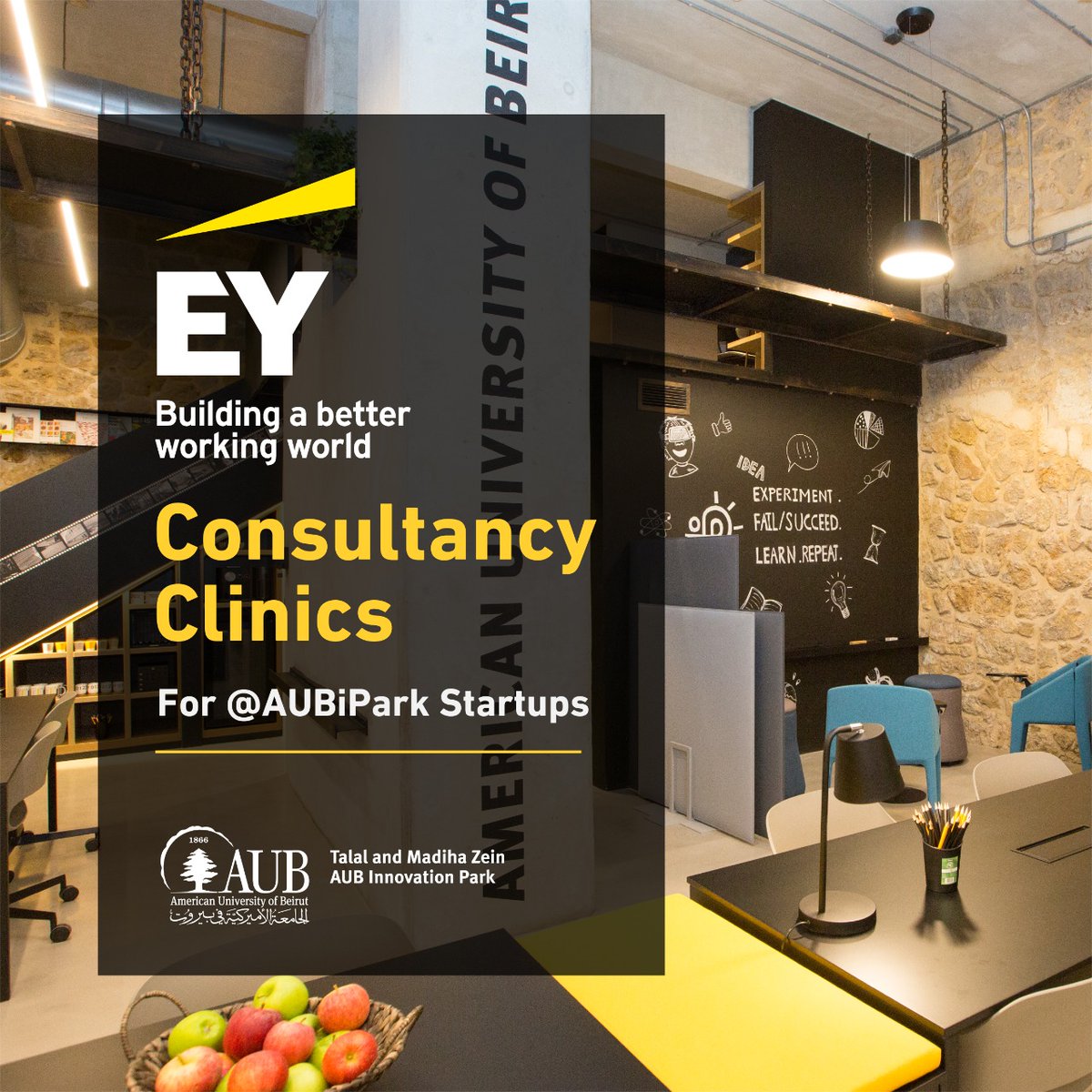 #EYMENA opens the doors for the #ZeinAUBiPark #startups to capitalise on premium #consultation expertise via #EYRipples

#AUB @AUB_Lebanon