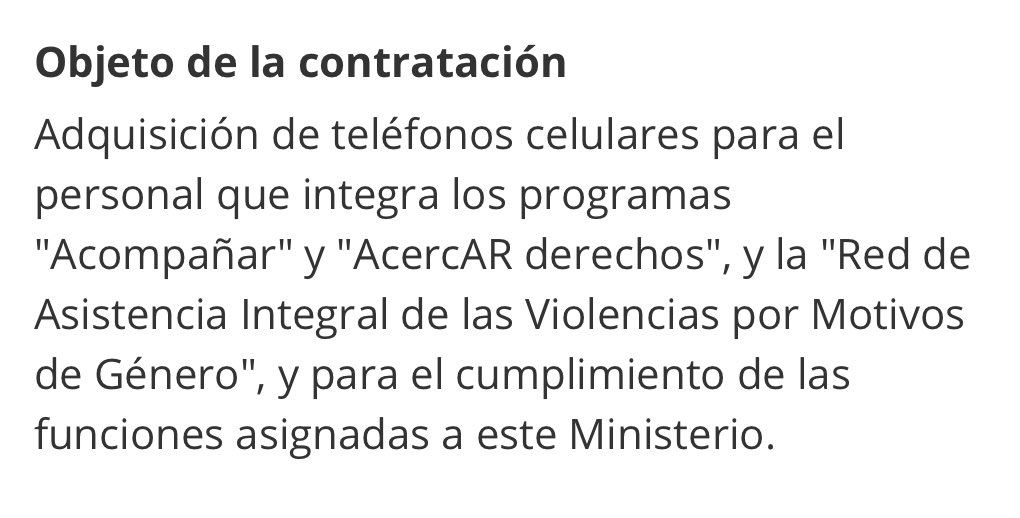 madorni's tweet photo. El país se hunde en la miseria. Te saquean a impuestos y la inflación te empobrece día a día. Mientras tanto, el Ministerio de las Mujeres gastará millones de pesos en 87 celulares (7 de gama alta)  para el “cumplimiento de sus funciones”. Hay que cerrar ya este Ministerio. Fin. https://t.co/NtuPShPAAS