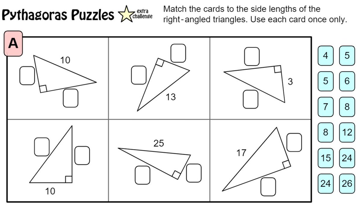 New Booklet! Pythagoras &amp; Trigonometry :
mathspad.co.uk/resources.php?…