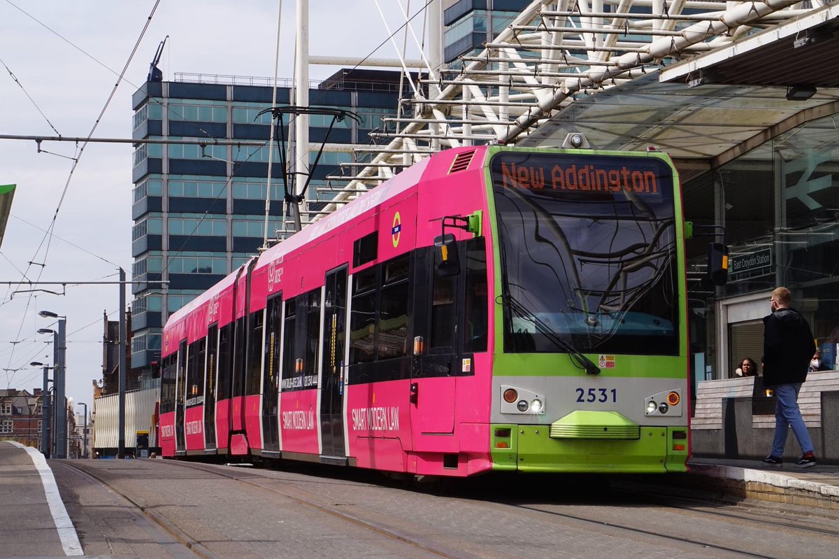 London Trams around Croydon yesterday