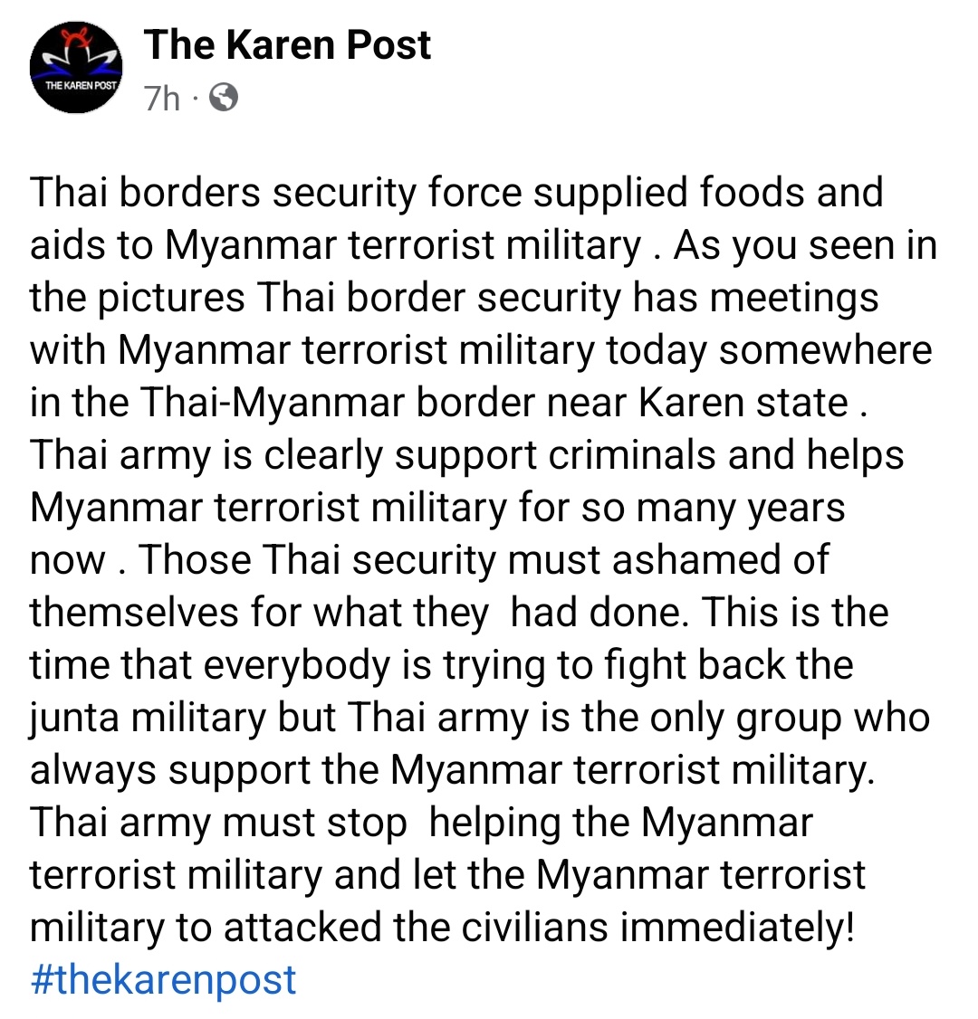 MayLS_Naw's tweet photo. Junta supporting junta https://t.co/rll54UbjI9