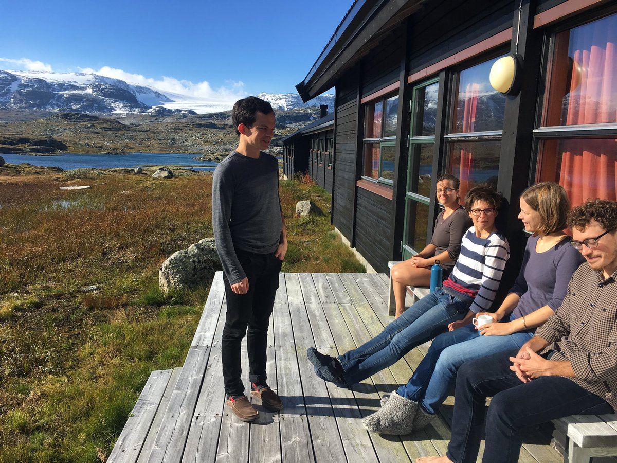 NatalyaGomezEPS's tweet photo. Wonderful to arrive back at Finse Research Station, this time to join the lecture team at #icefinse, a course on Arctic Climate Research and Fieldwork.  Just a bit more snow than at the #acdcsummerschool in August 2018!  @nissenjo https://t.co/I8BXUEkD0D
