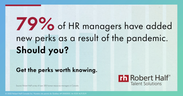 kkvasilopoulos's tweet photo. If you don’t offer perks as part of your #CompensationPackage, you’re doing it wrong. Get perks worth knowing in the recently updated @RobertHalf_CAN 2022 Salary Guide. #NumbersWorthKnowing https://t.co/EZboiXyYZB https://t.co/ezk5UUTAKZ