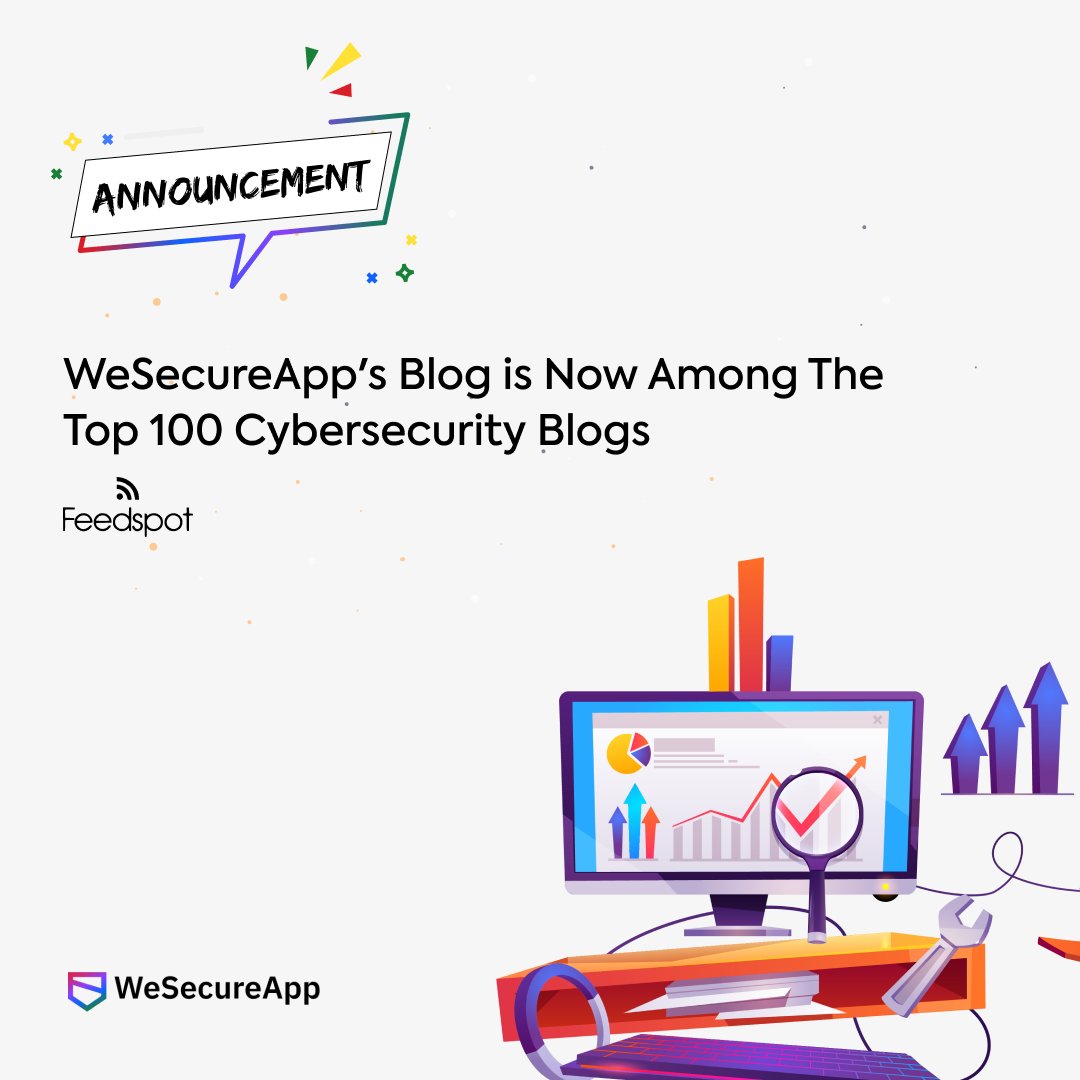 wesecureapp's tweet image. WeSecureApp is privileged to be on the list of Top 100 Cyber Security Blogs, a ranking by @_feedspot . zcu.io/Tr5D

#cybersecurity #cybersecurityblogs #infosec #securityawareness #informationsecurity #cyberthreats #cyberattacks