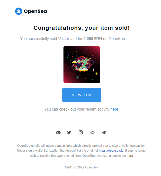 𝐕𝐞𝐜𝐭𝐨𝐫 sold out🪐😍New Owner will be participant in Giveaway from today!⭐Floor Price is still Unbeatable, its 0.004 So hurry up!⭐opensea.io/collection/shi…
#nfts #nftcollector #NFTcommunity #cryptoart #digitalart #art #nftartist #NFTGiveaway #ETH  #NFTdrops
