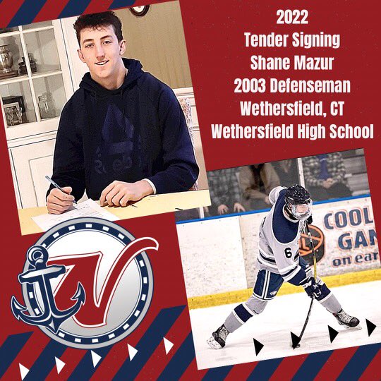 NorwichNA3HL's tweet photo. The Norwich Sea Captains are thrilled to announce our final 2022 tender signing! 2003 defenseman Shane Mazur will be a part of the blue line brigade in Norwich next season! We are very excited to welcome Shane and his family to Norwich!
#WelcomeAboard⚓️ https://t.co/xKfIJVagmO