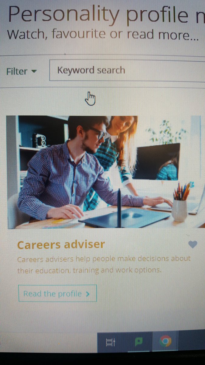 k_jennick's tweet photo. Had a play around with @unifrog Personality Quiz at lunchtime and this was my top match!! 
#CareersAdviser #FoundMyCalling 🤣 https://t.co/IZmAGGsRWG