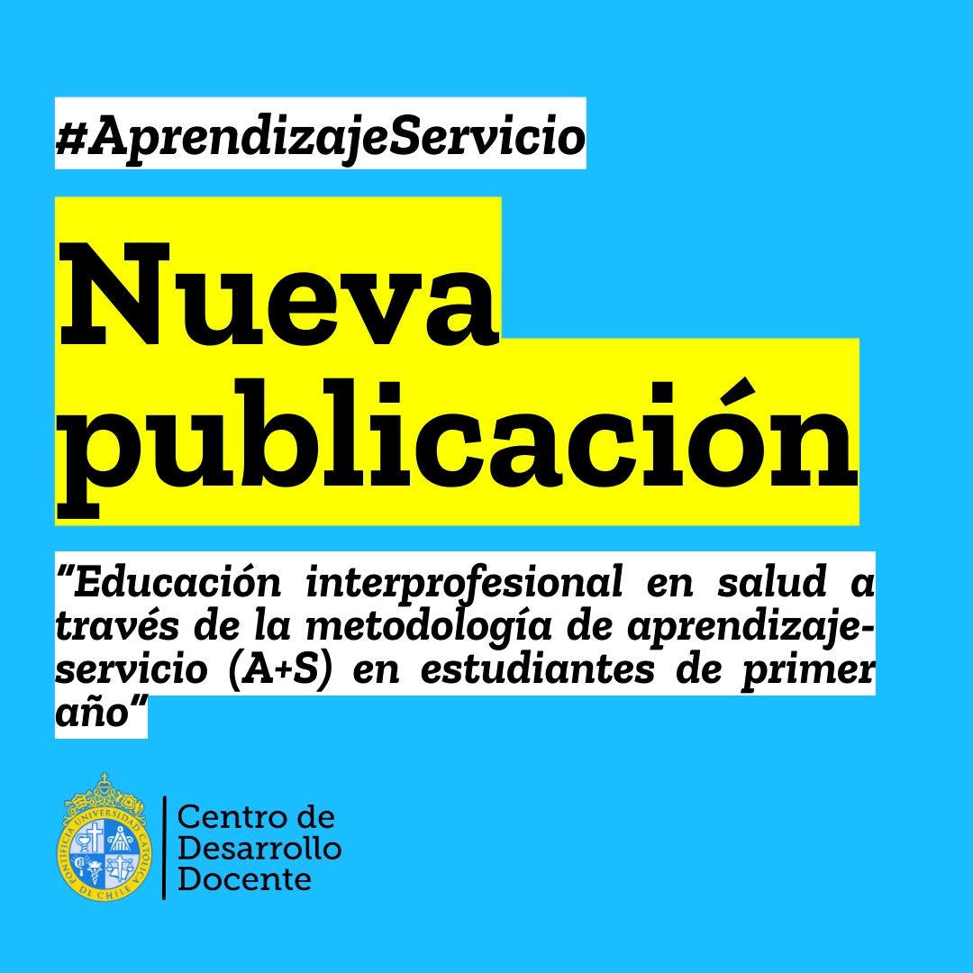 CDDoc_UC's tweet photo. ¡Estamos felices! 🤩 Porque #TerapiaOcupacionalUC lanza su primera publicación, y es sobre #AprendizajeServicio 👁.
👉🏽Descúbrela aquí: https://t.co/suJjcJLHtO https://t.co/RA99BGkrgu