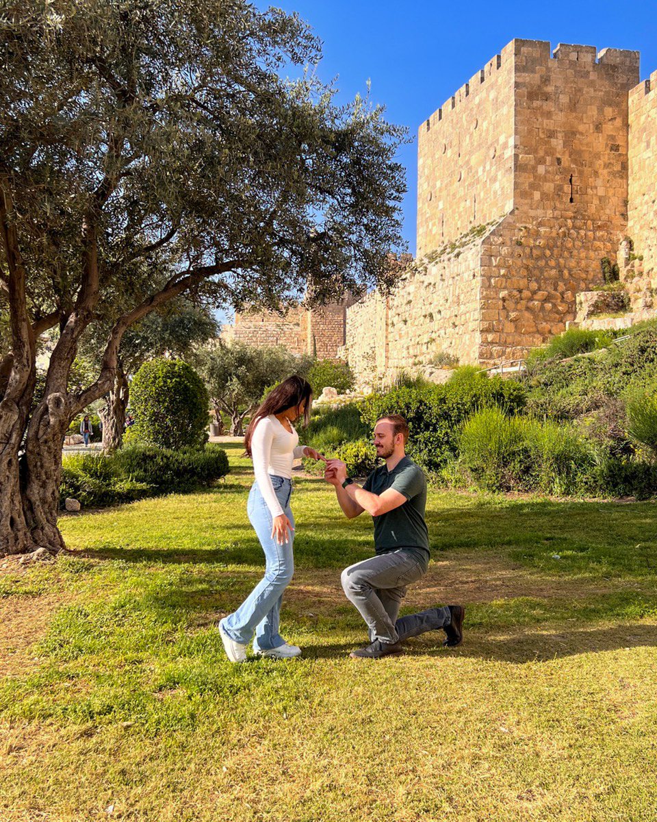 I asked my best friend and one and only love to marry me in my one and only capital Jerusalem. She said YES.