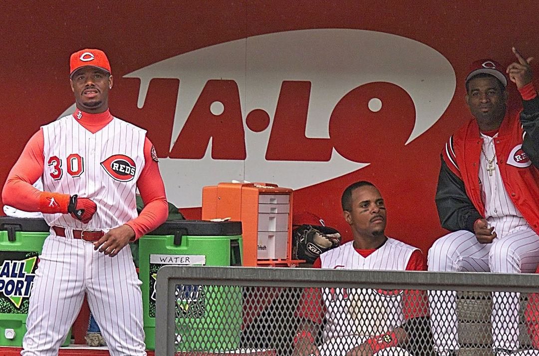 ATBBTTR on X: Happy Wednesday. Here's a picture of Ken Griffey Jr., Barry  Larkin and Deion Sanders all together in the Reds dugout. Let's have a  great day  / X