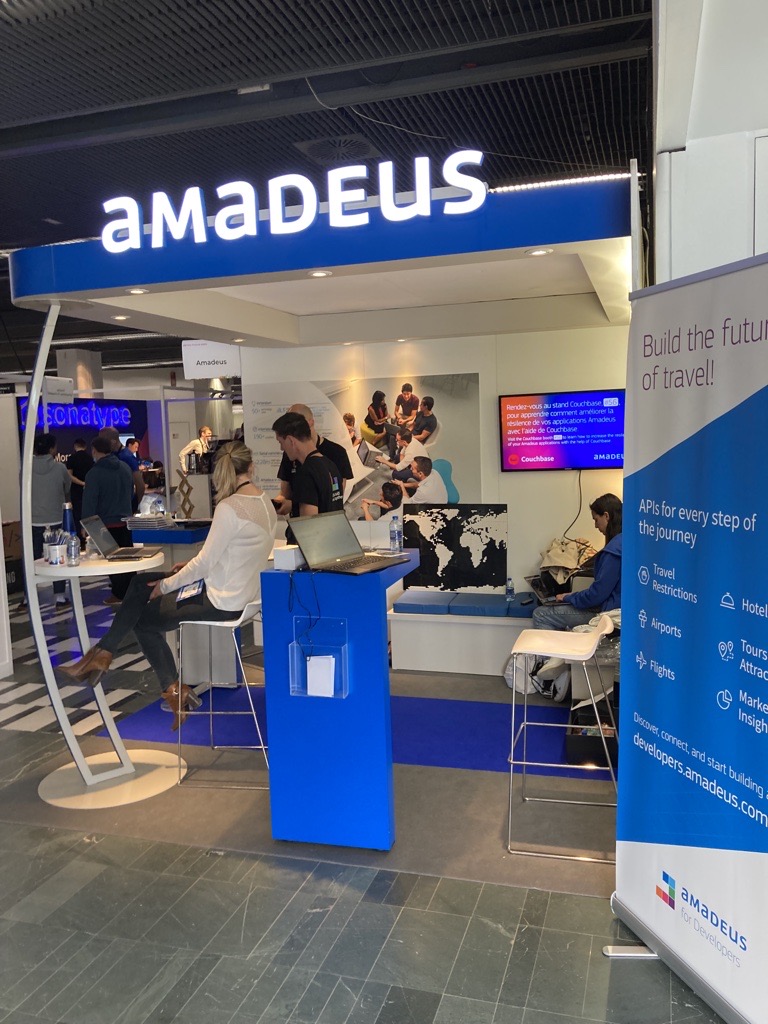 Come visit the Amadeus booth at #DevoxxFR to learn more about our APIs!