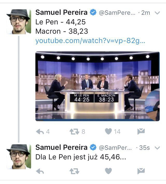 sknsz's tweet photo. 🇫🇷Debata właśnie się rozpoczęła, dlatego radzimy uważnie śledzić słowa kandydatów, a także pamiętać o upływającym czasie...⏰ https://t.co/GKRI9mz5IZ