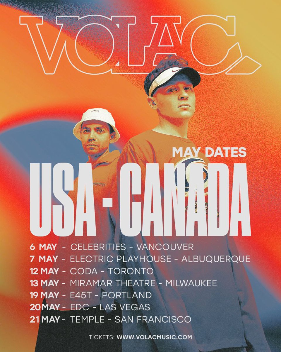 USA - CANADA 
R U READY FOR UNDERGROUND REAL SH*T IN MAY? 🇺🇸😈🇨🇦

TICKETS &gt;&gt;&gt; VOLACMUSIC.COM
