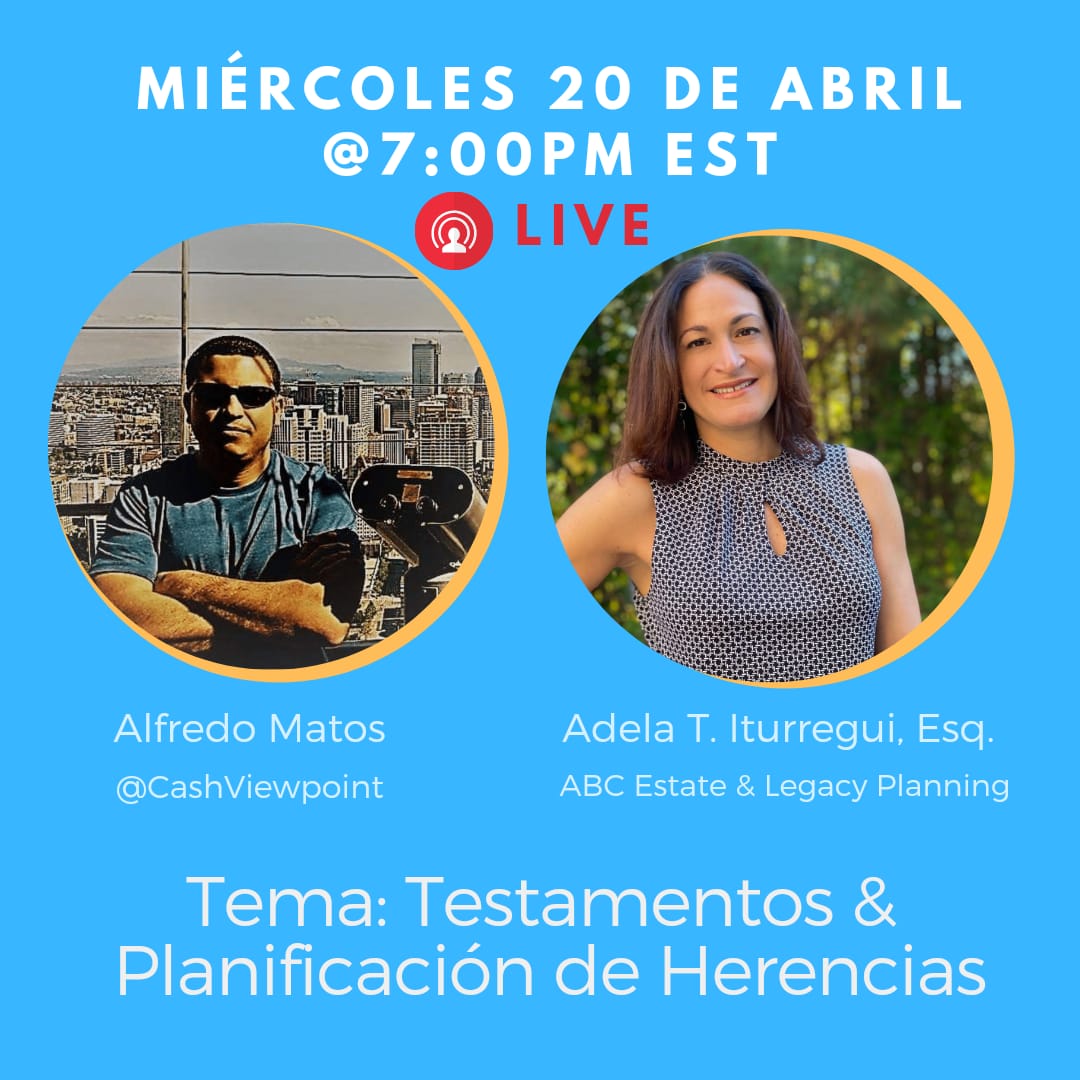 CashViewpoint's tweet photo. Hoy 7PM: hablaremos de las herramientas que deben formar parte de un buen plan de herencias. A su vez, un plan de herencias es una parte esencial de un plan financiero saludable.
Enlace: https://t.co/zSNBqe9OWX
#CashViewpoint #planificacionfinanciera #herencias #testamento #GA https://t.co/SwTcnSfOGq