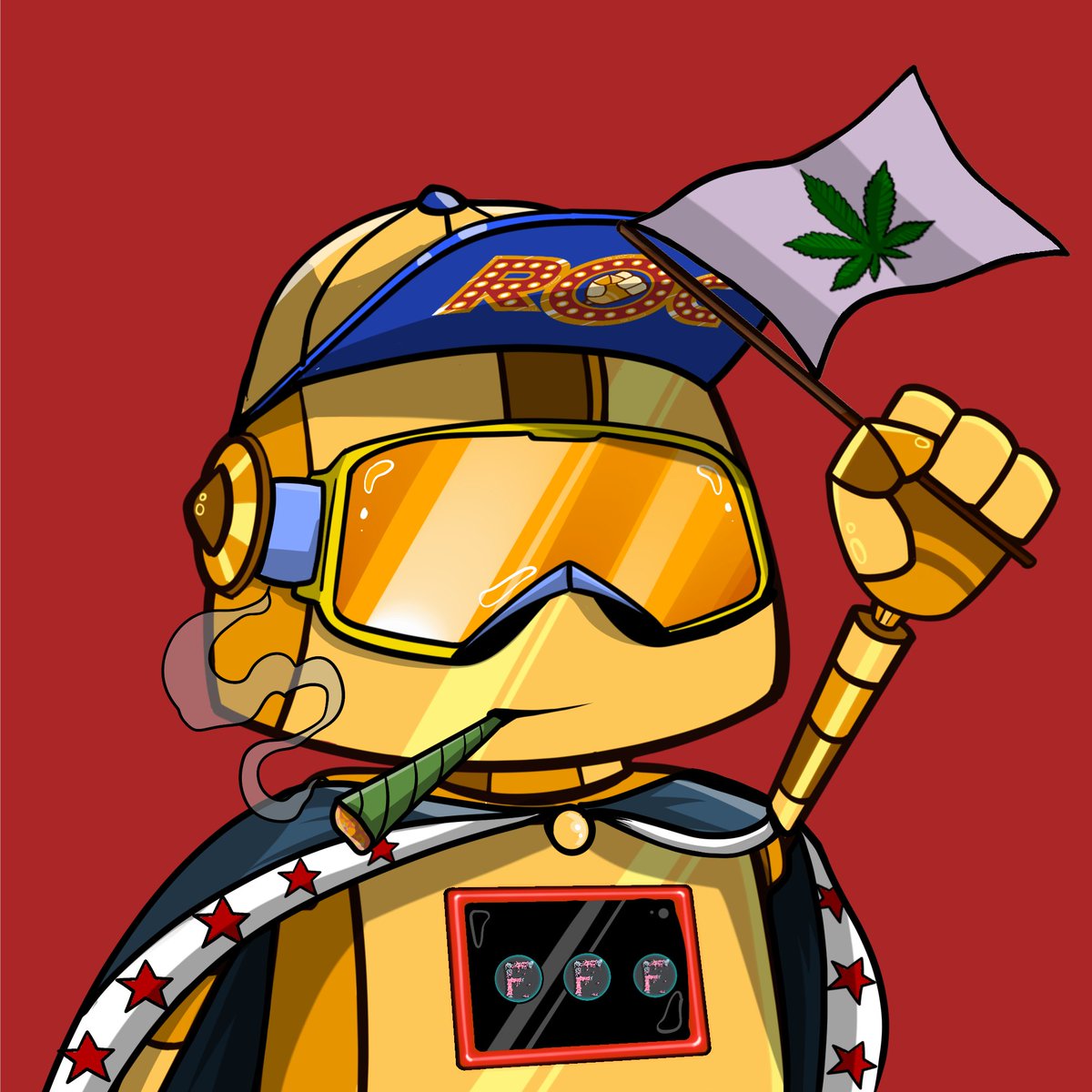 reelsofchange's tweet photo. Mission 1 complete ✅ 

The stoner bots have been rescued from hostage 🍁

Mysterious signals from the arcade are being heard. You may be closer to uncover your next mission 🤖

DM us "happy 420" to unlock the hidden control room 🕹 https://t.co/yeJfvytYFe