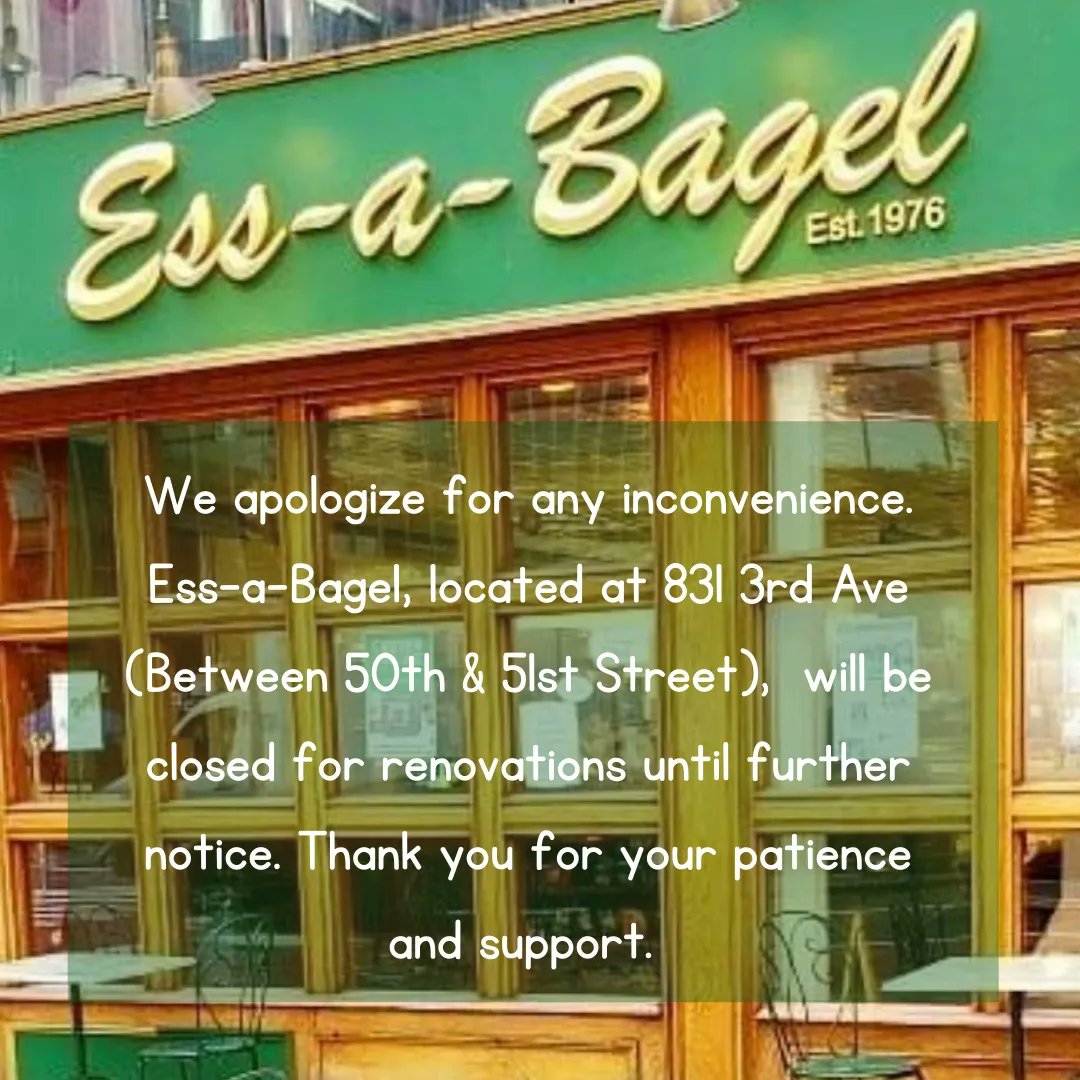 Ess A Bagel Inc Essabagel Twitter