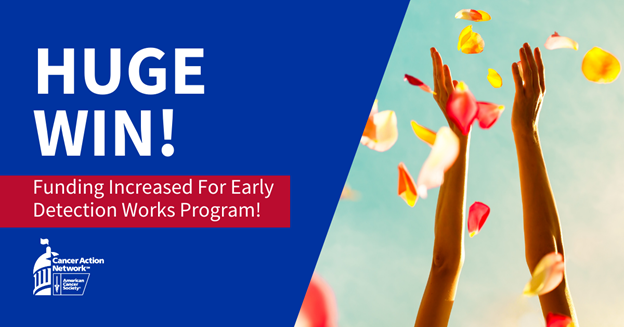 KansasACSCAN's tweet photo. Huge win! Budget has been signed by @GovLauraKelly  that increases funding for the Kansas Early Detection Works Program by $362,213 for FY 22 and $1 million for FY 23. Thank you #ksleg and Governor Kelly for increasing access to breast and cervical cancer screenings for Kansans! https://t.co/DIMecgjOZY