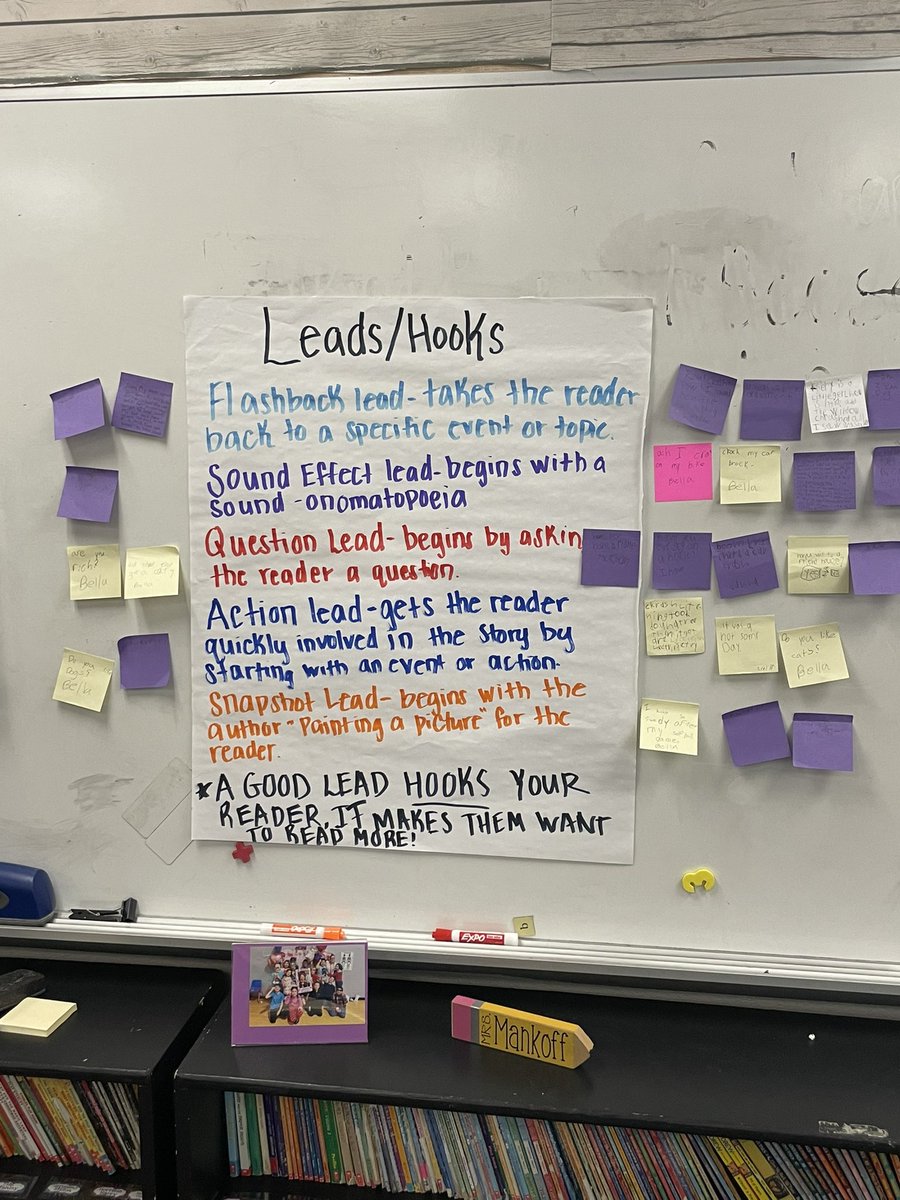 We are getting ready for 3rd grade! Our writers were so excited to learn how to open up their writing compositions in a way that HOOKS their readers! <a href="/DESDolphins/">DES Dolphins</a> <a href="/disney_des/">Amber Disney</a> #DESisBEST