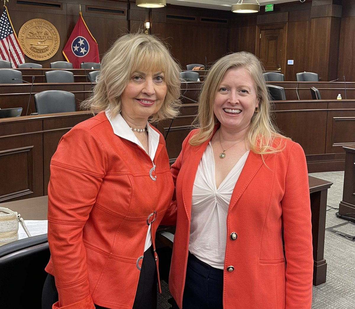 meagan_hbs's tweet photo. When I happen to match @ElectPatsy it’s a good day! #tnleg #budgettime https://t.co/EUNHSJIyuN
