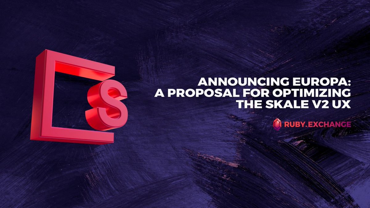 shambless3_'s tweet photo. ✨ https://t.co/QiuEYy6r8s membangun Hub SKALE pertama! Hub Likuiditas Europa. 

detail: https://t.co/LhDEOmevNu

$SKL $RUBY  #NFTs #dapps #DeFi #SKALE https://t.co/BuMIKluQed