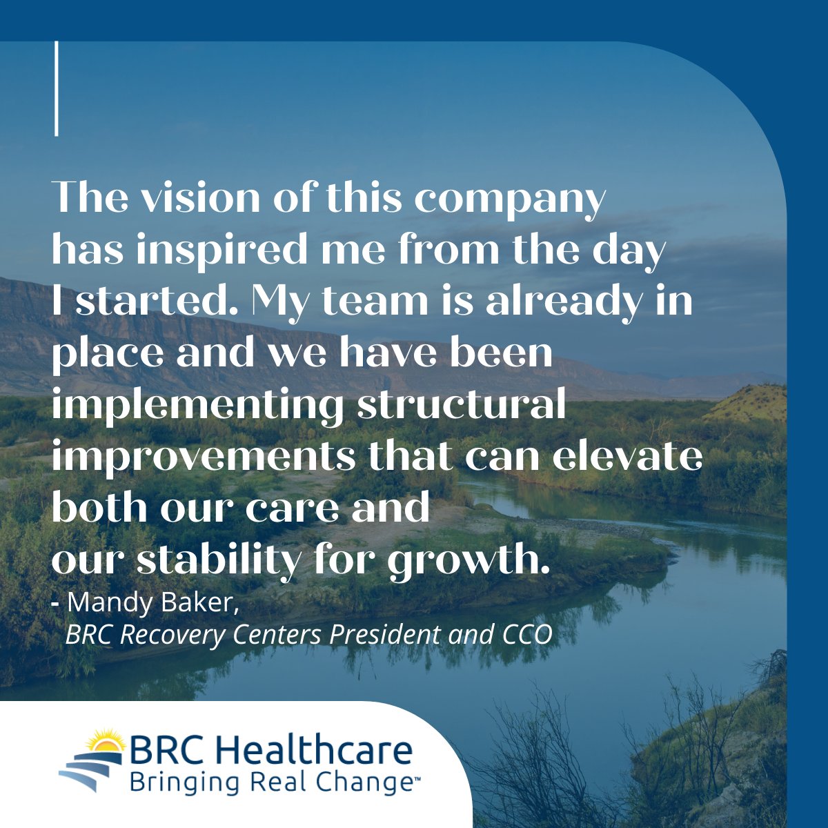 BRCRecovery's tweet photo. BRC Recovery Centers is proud to announce the appointment of Amanda Baker, MS, LCDC to President and Chief Clinical Officer, overseeing all business &amp; clinical aspects of the company. Learn more about Mandy's new role and her vision for BRC at https://t.co/NkAleoTl2l https://t.co/fCnjgiHVle