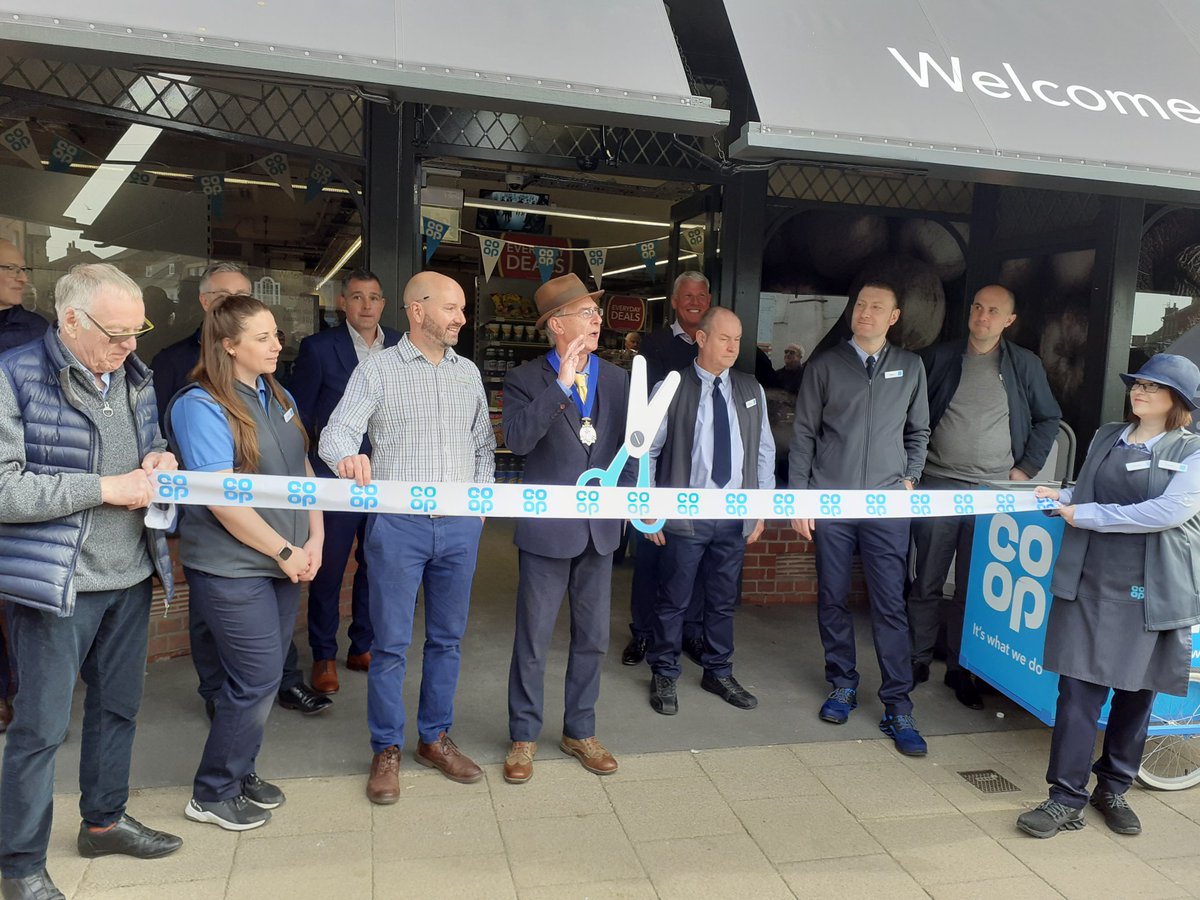 Such fun to have been part of the reopening of our wonderful new improved <a href="/coopuk/">Co-op</a> #Southwold store last week. #members seemed very pleased to have the team back! #suffolkhour
