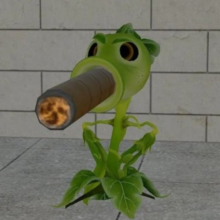 Fact 7: In GW1, the original design for Fire Pea originally had him smoking  a fat blunt that would smother enemies in smoke, acting similar to Fire  Chomper's primary. However, due to