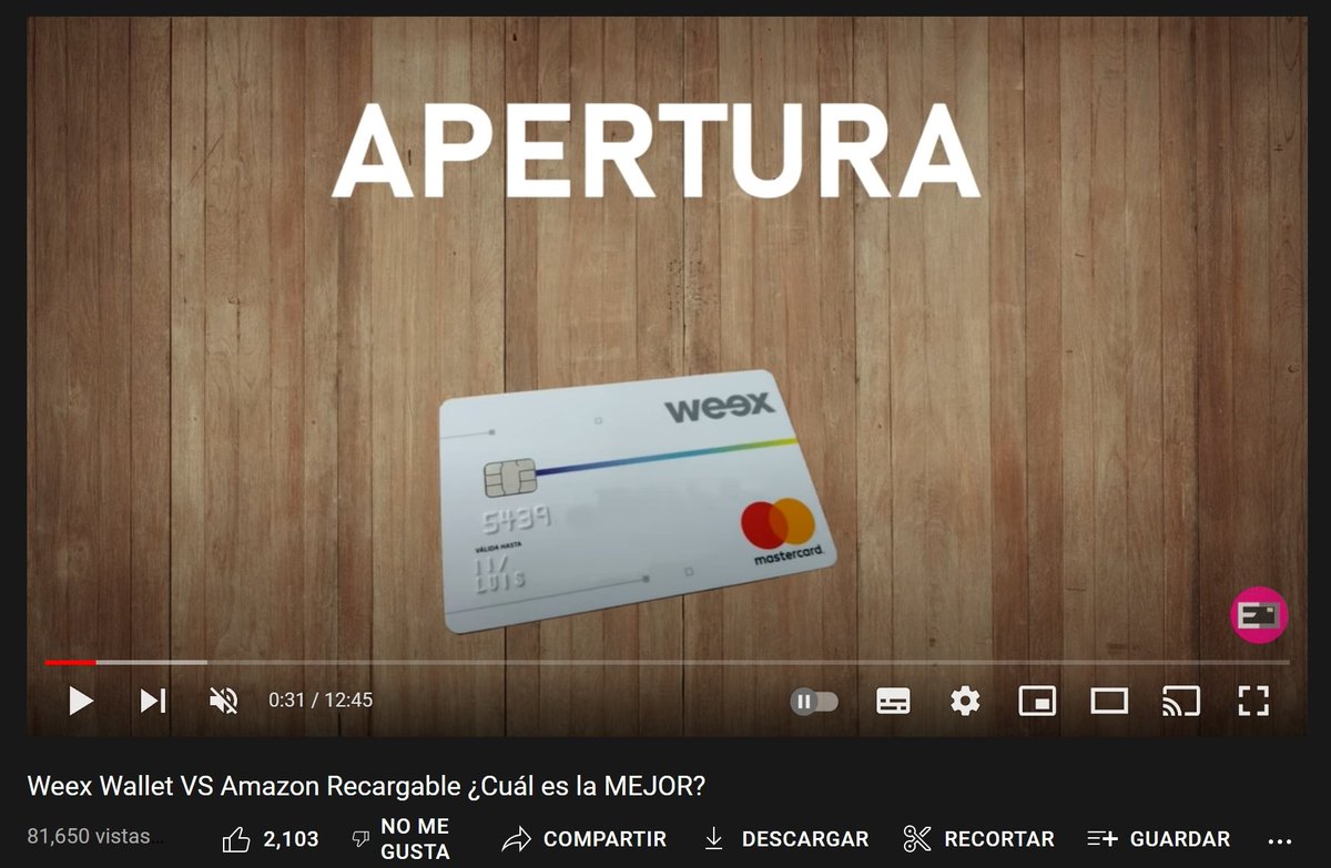 EComprasMX's tweet photo. Hace tres años publiqué un vídeo donde hablaba de #WeexWallet (Después #MIBO , pero ya no fue lo mismo)
¿Recuerdan con cariño a esta tarjeta? https://t.co/FAkktyUdsi