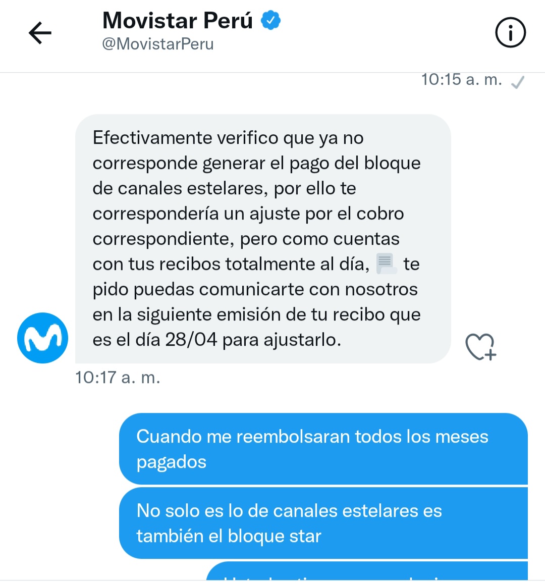 Jr_deftones's tweet photo. @MovistarPeru @lUal87 @LucianaArata Para eso me indican que me comunique, no solucionan nada https://t.co/wyUHumPKTI